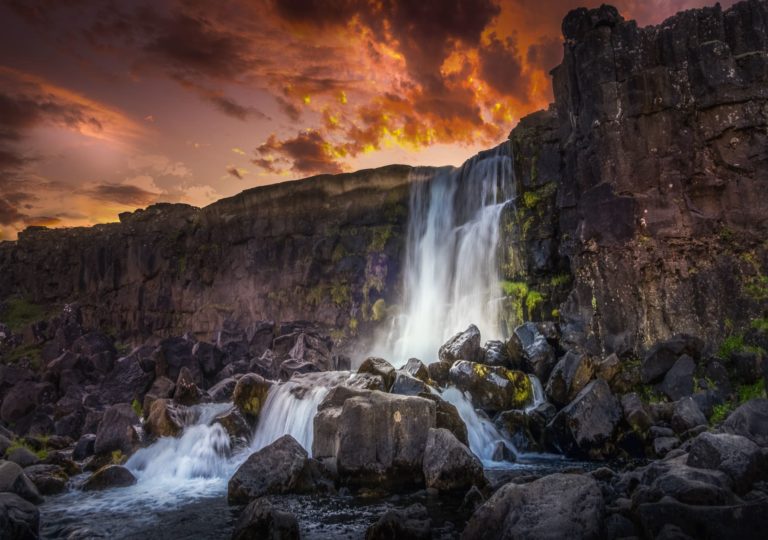 Öxarárfoss islande