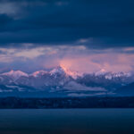 derniers rayons sur les alpes