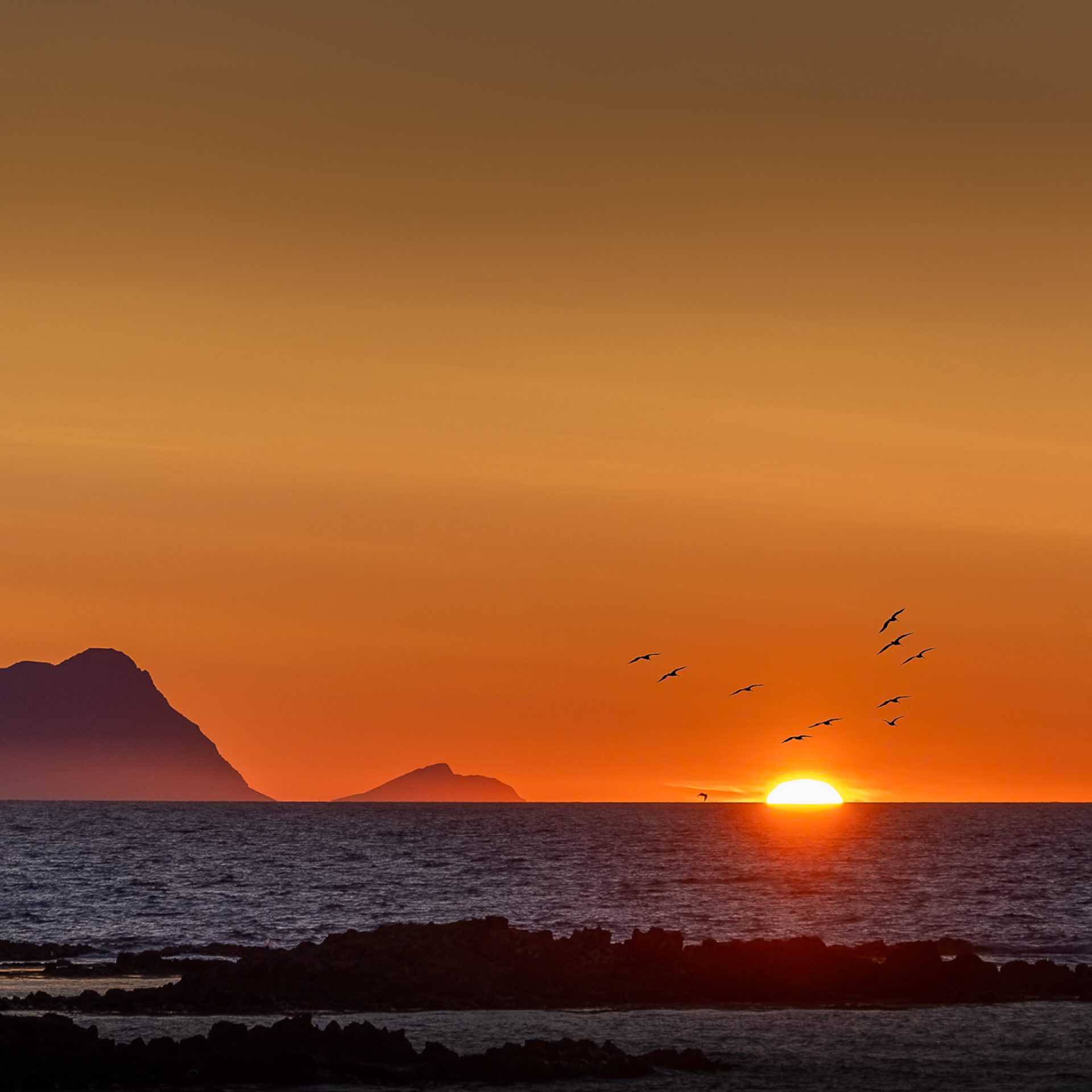 soleil de minuit d'islande